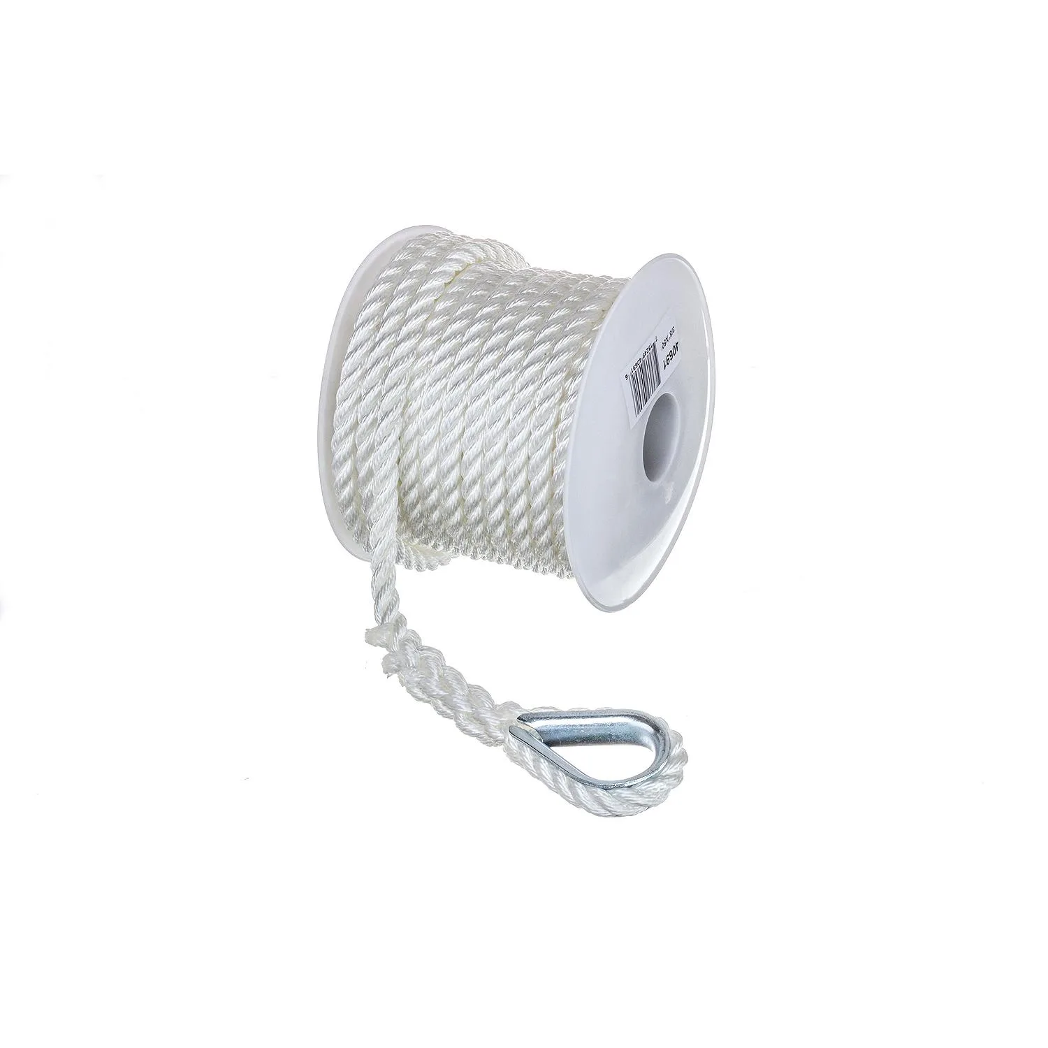 Seachoice 40691 3-Strand Twisted Nylon Anchor Line - White, 3/8" x  50' - Image 3