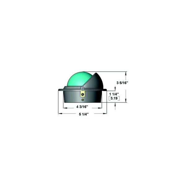 Voyager Compass-Flush Mount, Combi Dial, White - Image 2