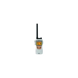 Cobra Marine MRHH600WFLTGPSBT Floating GPS Handheld VHF Marine Radio, White
