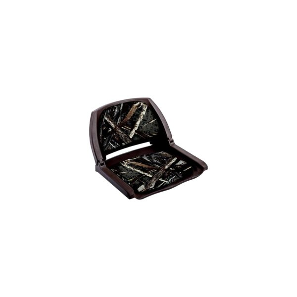 Wise 8WD139CLSB733 Deluxe Molded Plastic Fold-Down Seat w/Cushions, Advantage Max5/Brown Shell