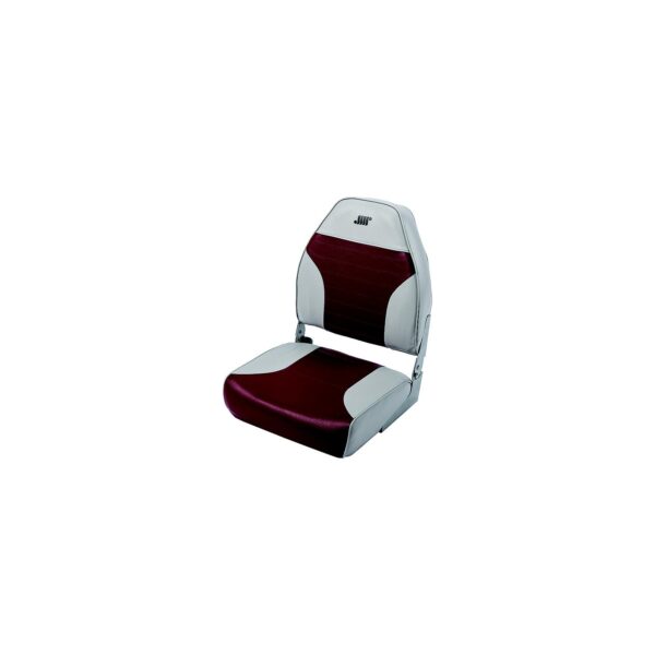 Wise Mid Back Fishing Seat, Grey/Red - Image 3