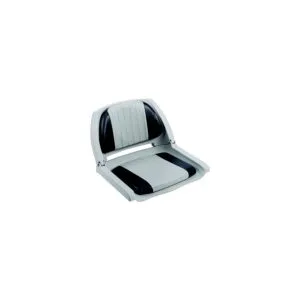 Wise WD139LS012 Deluxe Molded Plastic Fold-Down Seat w/Cushions, Gray/ Charcoal Cushion
