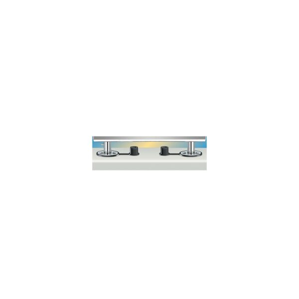 Magma T10-526 "Dual" Locking Flush Deck Socket (HD) Mount For all ChefsMate, Newport, Catalina, Monterey Grills and Dual Mount Tables