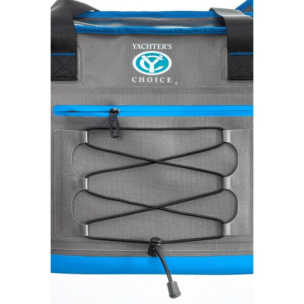 Yachter's Choice 50053 Soft Cooler
30 Can Capacity / Tote Style w/ Shoulder Strap, Grey/Blue - Image 2