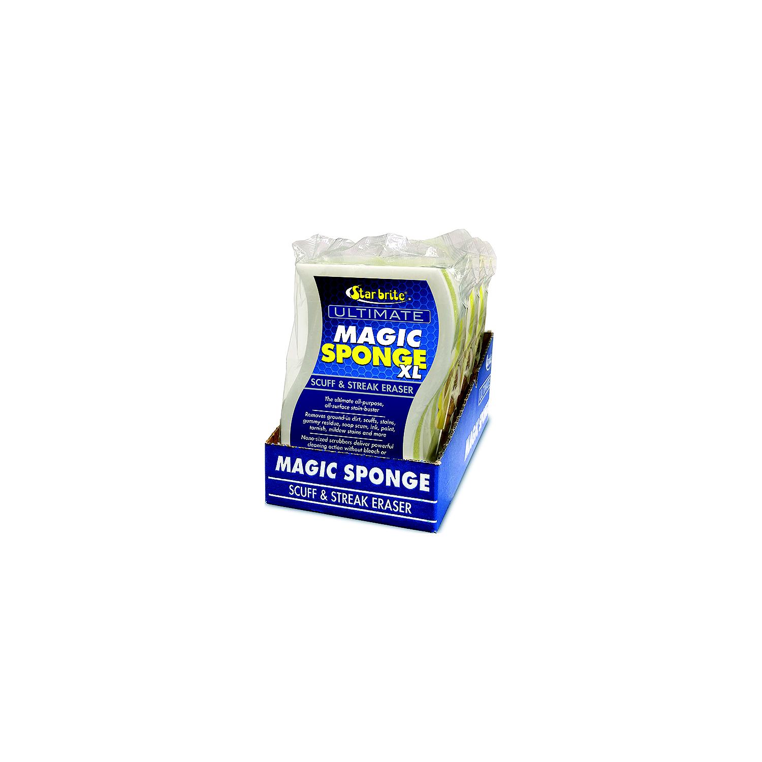 Star Brite Ultimate Magic Eraser Sponge - 18 Pack Display - Heavy Duty Scuff & Streak Remover