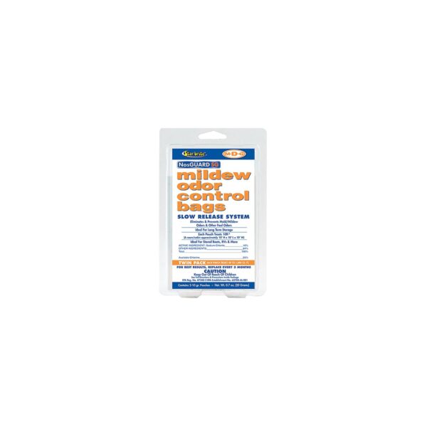 M2DG Slow Release Mildew Odor Control Bags, 10 Grams, 2/Pk