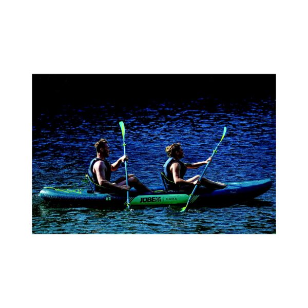 Jobe 600025002PCS Gama Inflatable Kayak Package, 11ft11" length x 37" width, Atlantic Green - Image 2