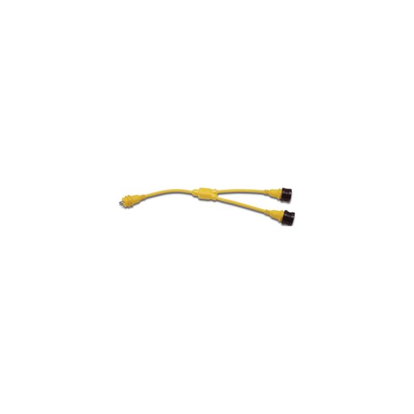 Marinco Standard "Y" Adapter Dock Side Male 50A 125V Locking to Boat Side Female 2-30A/125V Locking With Sealing Collar System - Image 2